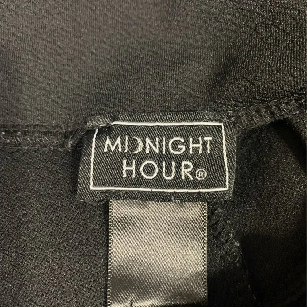 HOT TOPIC Midnight Hour Multi Lace-up Black Yoke Skirt Side Pockets Medium #768 - Picture 4 of 6